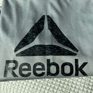 Reebok Black and Gray Logo Pullover